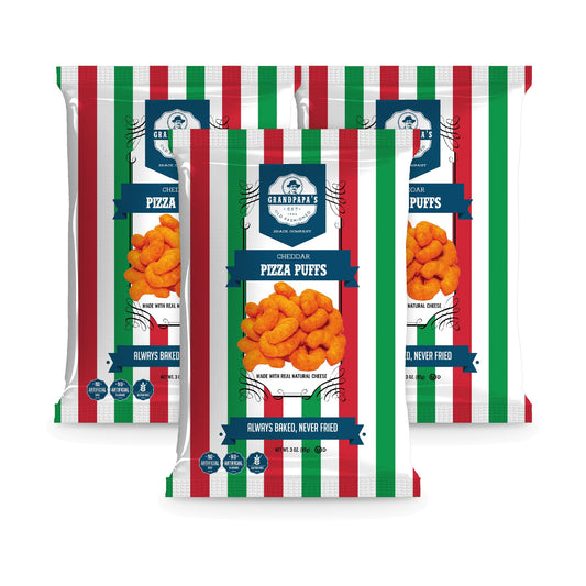 Grandpapa's Pizza Cheddar Puffs 3oz 3-Pack