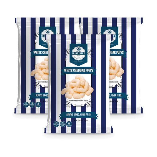 Grandpapa's White Cheddar Puffs 3oz 3-Pack