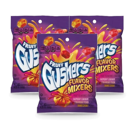 Gushers Flavor Mixers 4.25oz Peg Bag 3-Pack