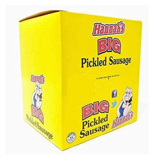 Hannah's Big Pickled Sausage 1.7oz pack — full package