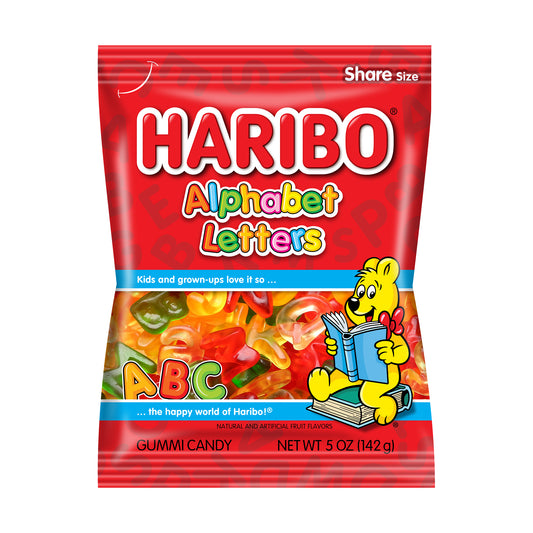Haribo Alphabet Letters 5oz Peg Bag