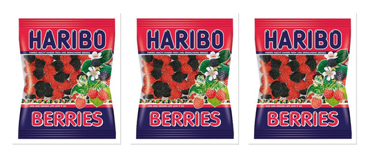 Haribo Berries 5oz Peg Bag 3-Pack