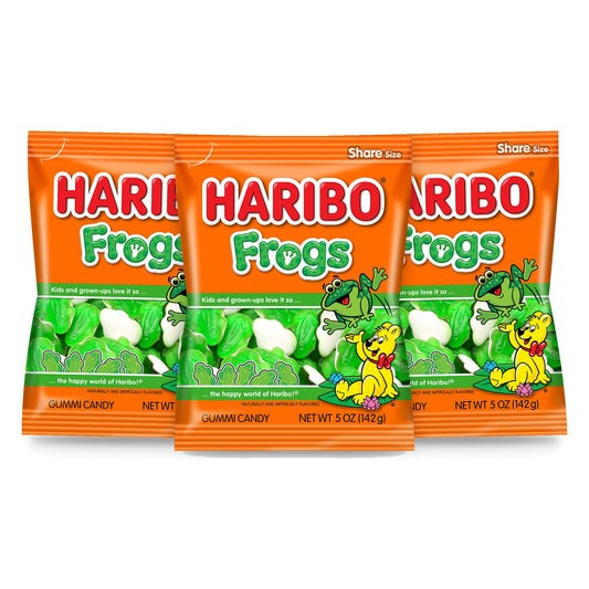 Haribo Frogs 5oz Peg Bag 3-pack