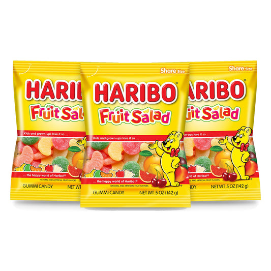 Haribo Fruit Salad 5oz Peg Bag 3-pack