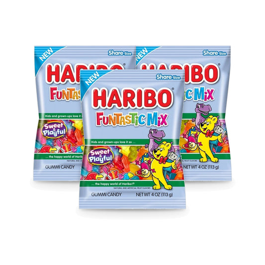 Haribo Funtastic Mix 4oz Peg Bag 3-Pack