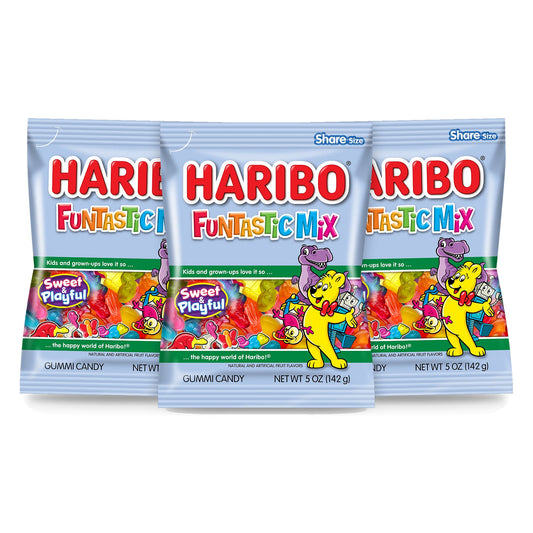 Haribo Funtastic Mix 5oz Peg Bag 3-pack