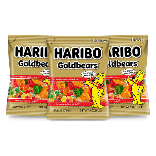 Haribo Goldbears 5oz Peg Bag 3-pack