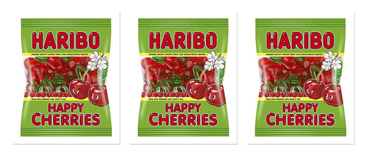 Haribo Happy Cherries 5oz Peg Bag 3-Pack