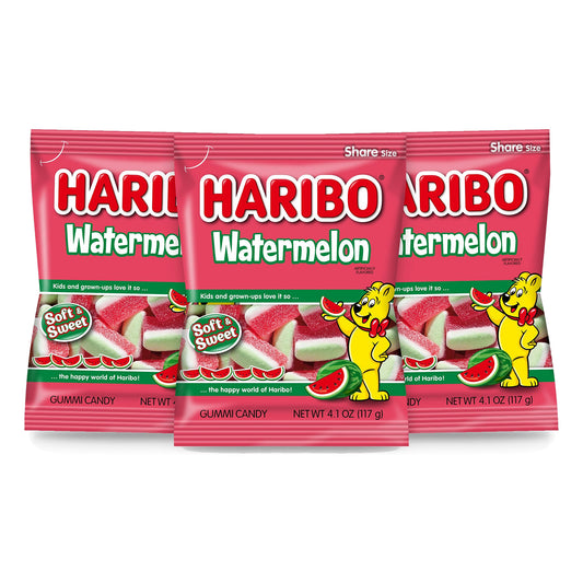 Haribo Watermelon 4.1oz Peg Bag 3-pack
