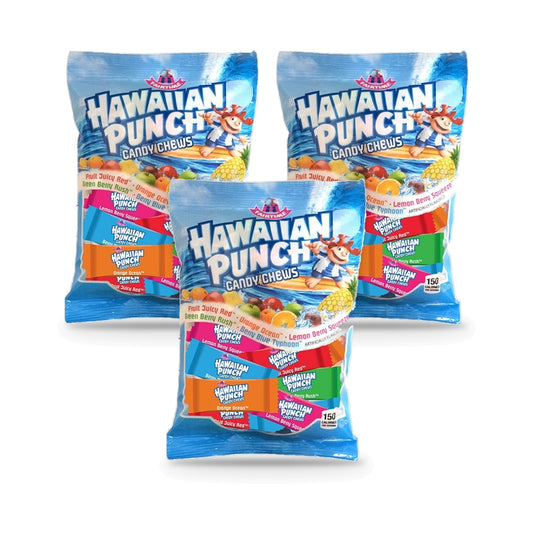 Hawaiian Punch Candy Chews 7oz Peg Bag 3-Pack