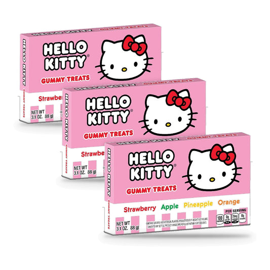 Hello Kitty Fruit Gummi Treats 3.1oz 3-Pack