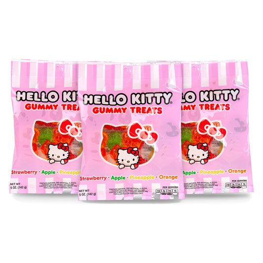 Hello Kitty Gummy Treats 5oz Peg Bag 3-pack