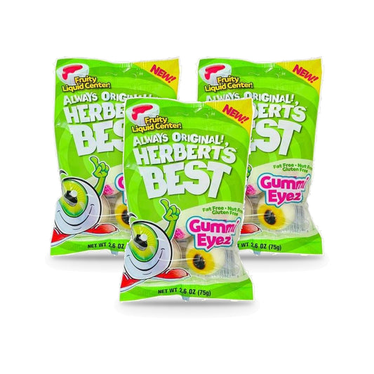 Herbert's Best Gummi Eyez 2.6oz Peg Bag 3-Pack