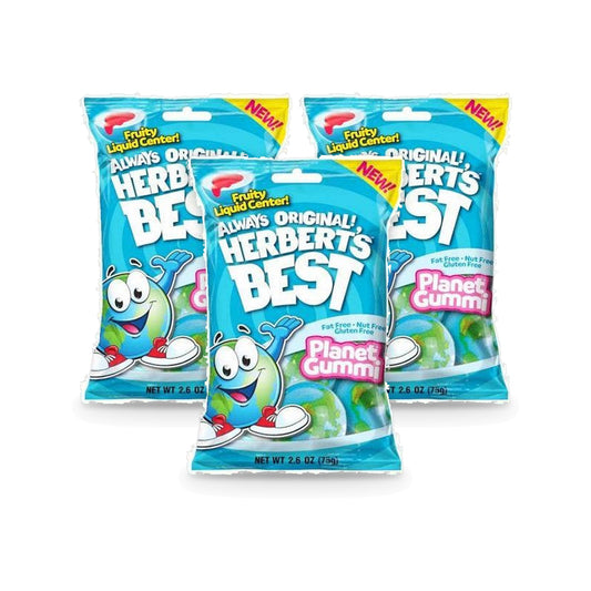 Herbert's Best Planet Gummi 2.6oz Peg Bag 3-Pack