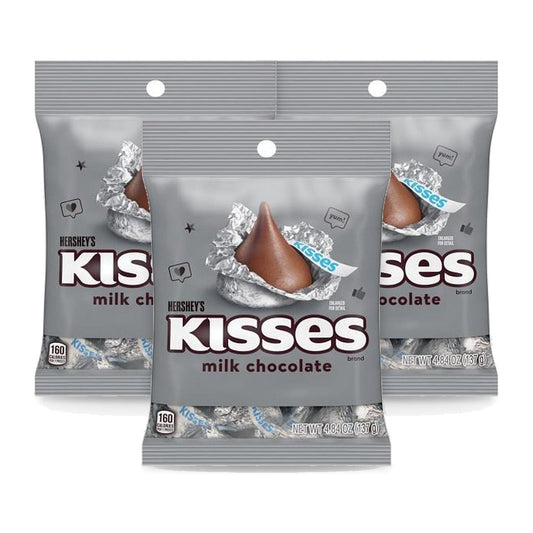 Hershey's Kisses Peg Bag 4.84oz 3-Pack