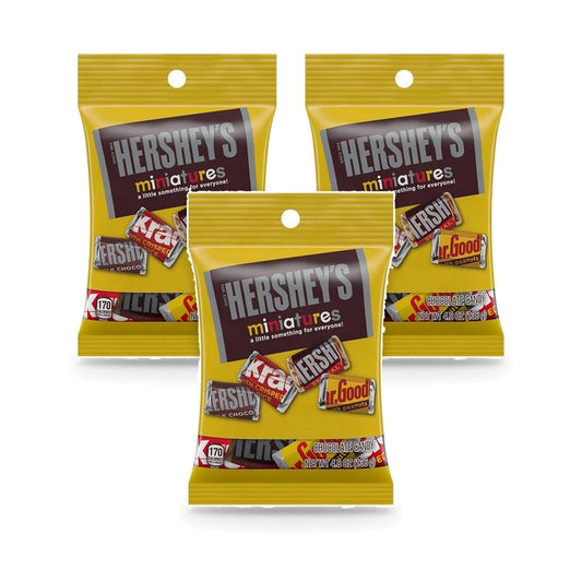 Hershey's Minis Peg Bag 4.8oz 3-Pack