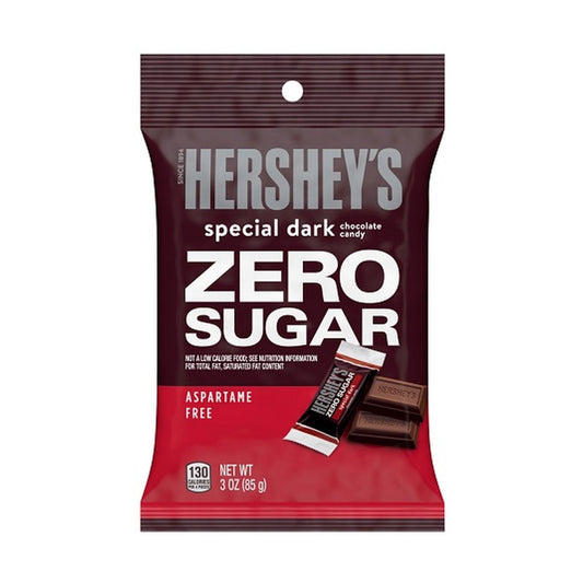 Hershey's SPECIAL DARK Zero Sugar Chocolate Candy 3oz Bags