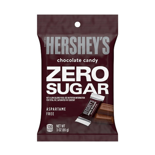 Hershey's Zero Sugar Milk Chocolate Candy 3oz Bags