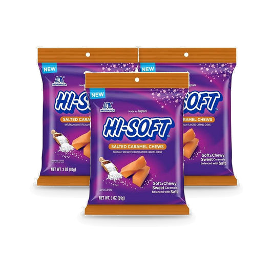 Hi-Soft Salted Caramel Chews 3oz Peg Bag 3-Pack