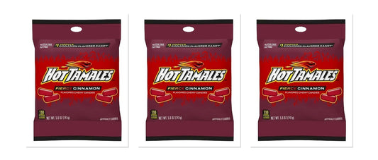 Hot Tamales Original 5oz Peg Bag 3-Pack