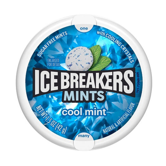 Ice Breakers Cool Mint Sugar-Free Mints 1.5oz Tins