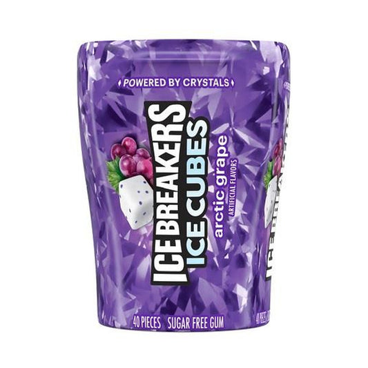 Ice Breakers Ice Cubes Arctic Grape Sugar-Free Gum 3.24oz Bottles