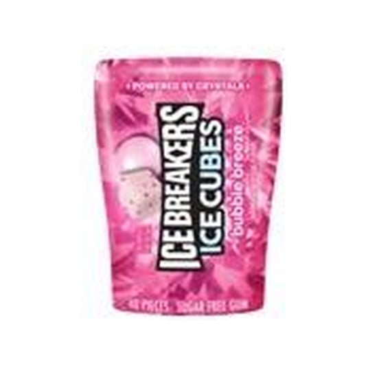 Ice Breakers Ice Cubes Bubble Breeze Sugar-Free Gum 3.24oz Bottles