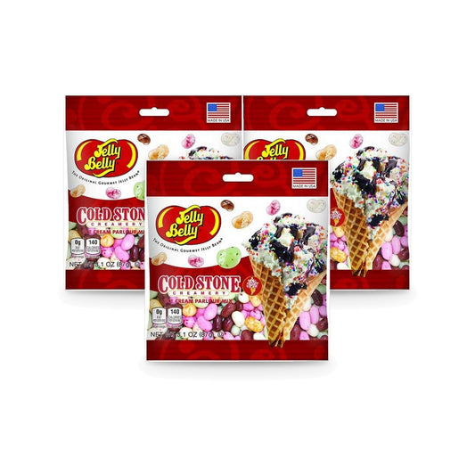 Jelly Belly Ice Cream Parlour Cold Stone 3.1oz Peg Bag 3-Pack