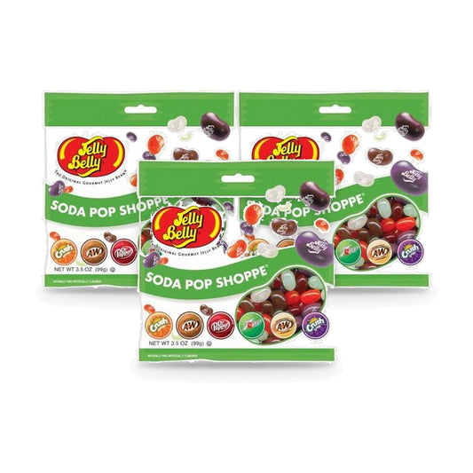 Jelly Belly Soda Pop Shoppe 3.5oz Peg Bag 3-Pack