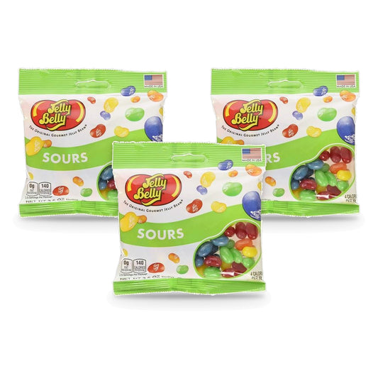 Jelly Belly Sours 3.5oz Peg Bag 3-Pack
