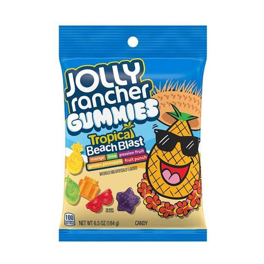 Jolly Rancher Gummies Tropical Beach 7oz Peg Bags