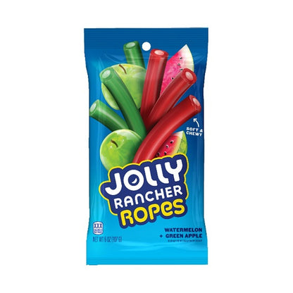 Jolly Rancher Ropes Watermelon & Green Apple 6oz Peg Bags