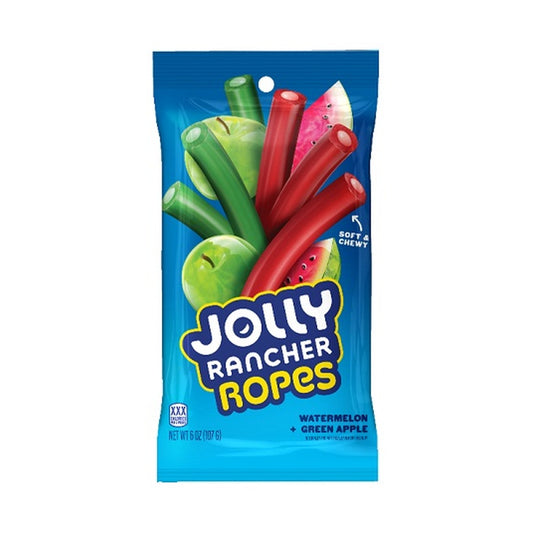 Jolly Rancher Ropes Watermelon & Green Apple 6oz Peg Bags