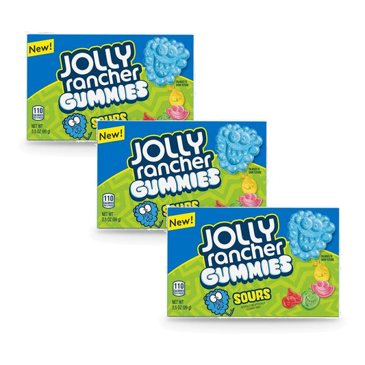 Jolly Rancher Sour Gummies 3.5oz Theater Boxes 3-Pack