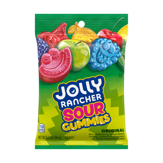 Jolly Rancher Sour Gummies 6.5oz Peg Bags - single bag