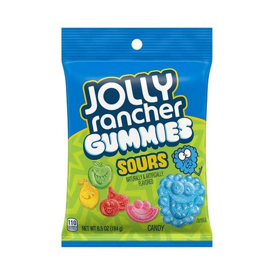 Jolly Rancher Sour Gummies 6.5oz Peg Bags