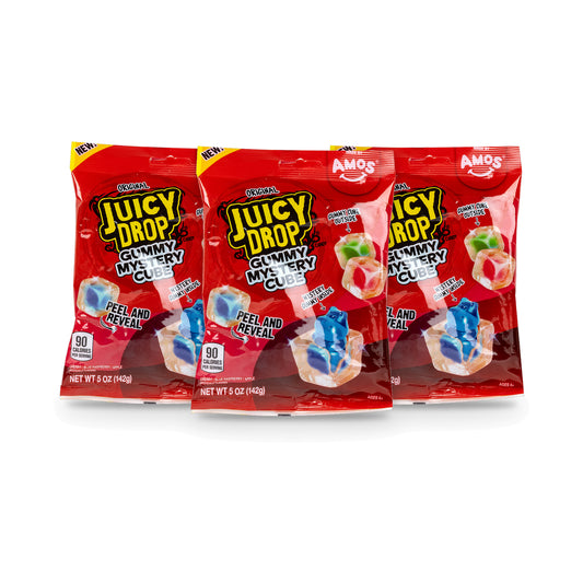 Juicy Drop Gummy Mystery Cube Original 5oz 3-pack