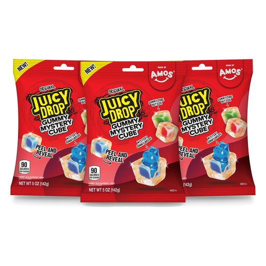 Juicy Drop Gummy Mystery Cube Original 5oz 3-pack