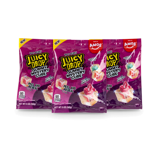 Juicy Drop Gummy Mystery Cube Wild Berry 5oz 3-pack