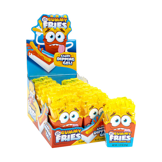 Kidsmania Gummy Fries Candy Dip-N-Lik 1.57oz box