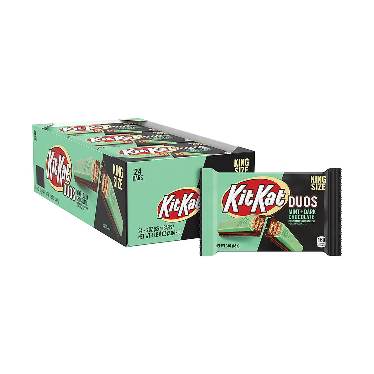 Kit Kat Duos Dark Chocolate Mint King 3oz box