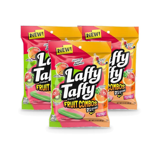 Laffy Taffy Fruit Combos Peg Bag 3.5oz 3-Pack