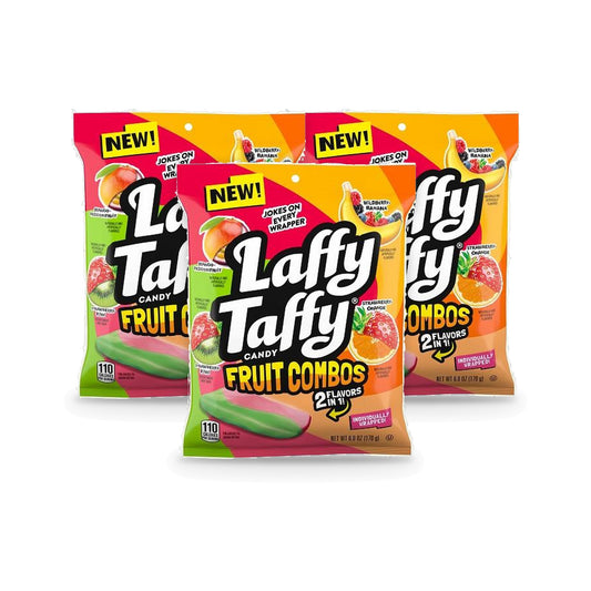 Laffy Taffy Fruit Combos Peg Bag 6oz 3-Pack