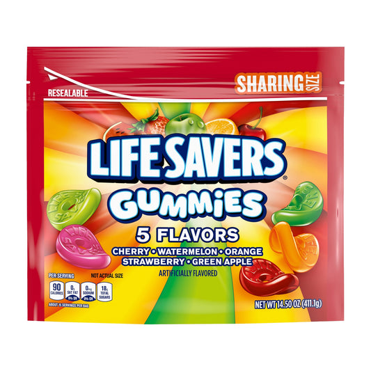 Life Savers Gummies 5 Flavors 14.5oz pack — full package