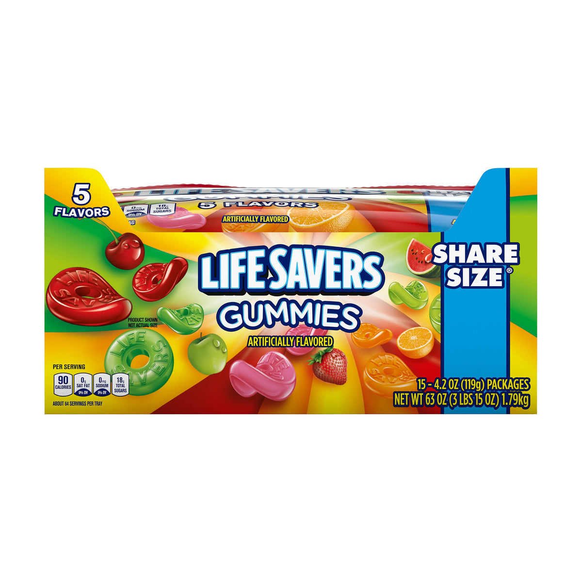 Life Savers Gummies 5 Flavors Share Size 4.2oz box