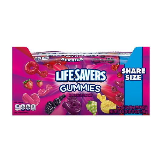 Life Savers Gummies Wild Berries Share Size 4.2oz box