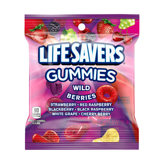 Life Savers Gummies Wild Berry 3.22oz Peg Bag
