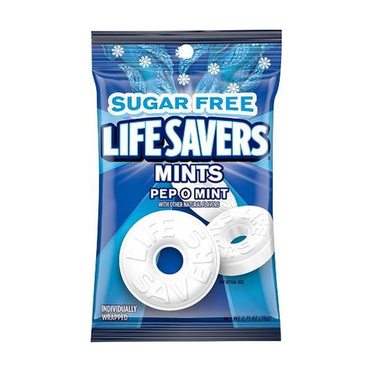 Life Savers Pep-O-Mint Sugar-Free Mints 2.75oz Bags