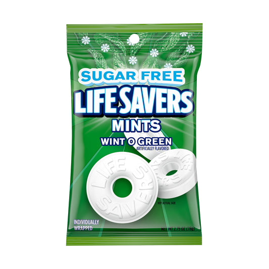 Life Savers Wint-O-Green Sugar-Free Mints 2.75oz Bags