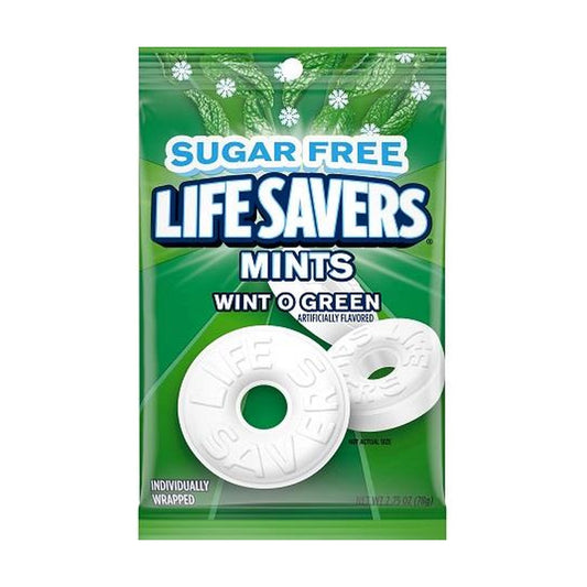 Life Savers Wint-O-Green Sugar-Free Mints 2.75oz Bags